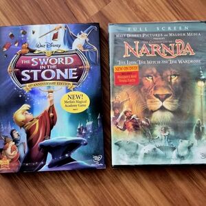 Disney The Sword in the Stone 45th Anniversary Edition and Narnia DVD Set